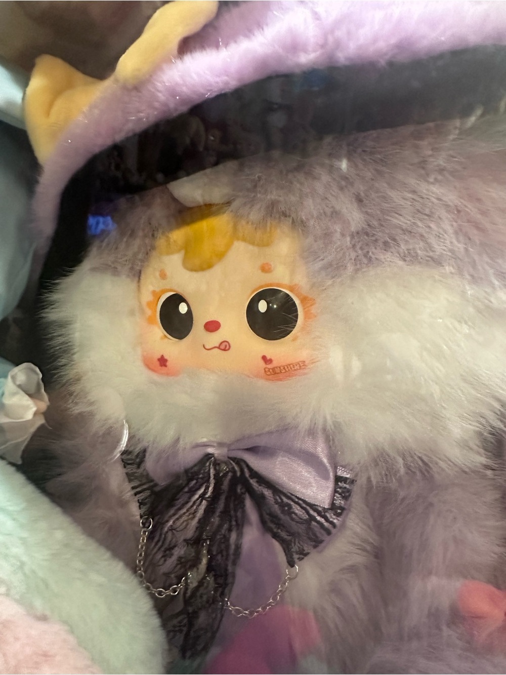 Samuel B. Plush Fantasy Character Doll - Lavender, White, Yellow